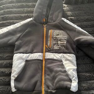 Kids Gray and White Hoodie